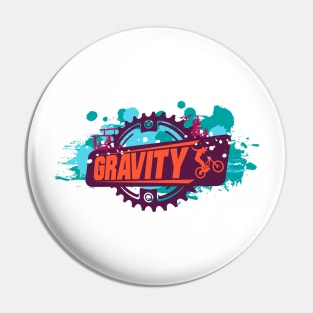 Gravity Mountain Biking Pin