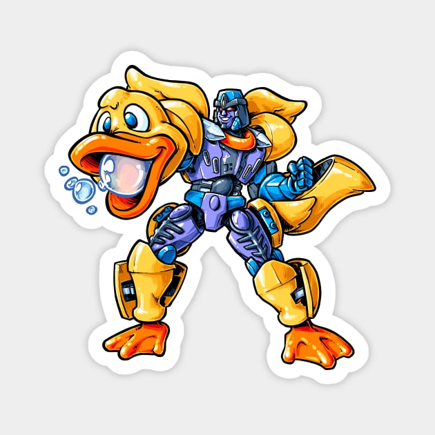 Duckietron Magnet by obvian