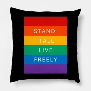 stand tall live freely Pillow