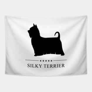 Silky Terrier Black Silhouette Tapestry