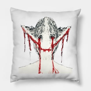 bloody eyes Pillow