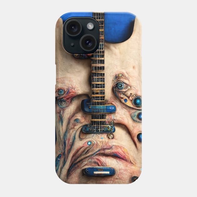 Blue Man Rides Again Phone Case by The House of Hurb