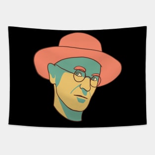 Hermann Hesse Portrait In Vintage Colors Tapestry