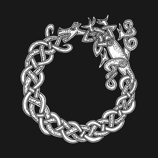 Celtic Knotwork Ouroboros Dragon T-Shirt