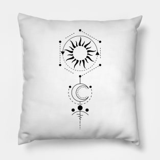 Sun and Moon | Cosmic Wedding Pillow