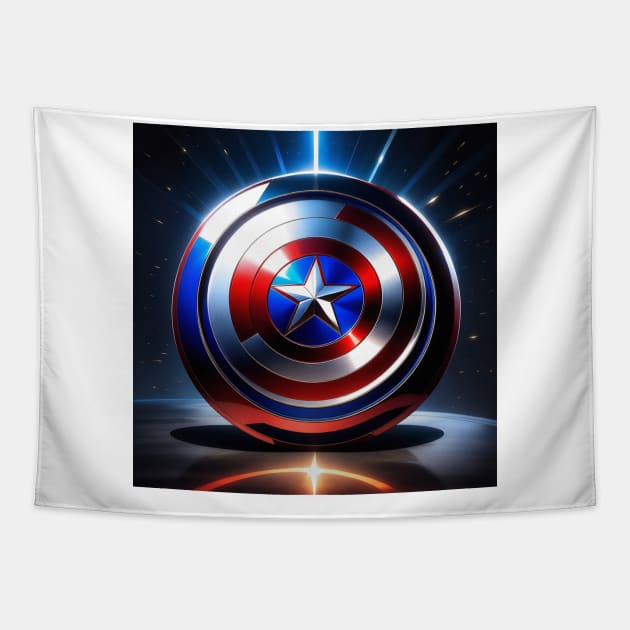 America Shield Tapestry by Andrewstg