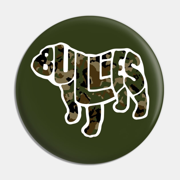 Bellport Bullies Brand Camo Letter Pin by Bullies Brand