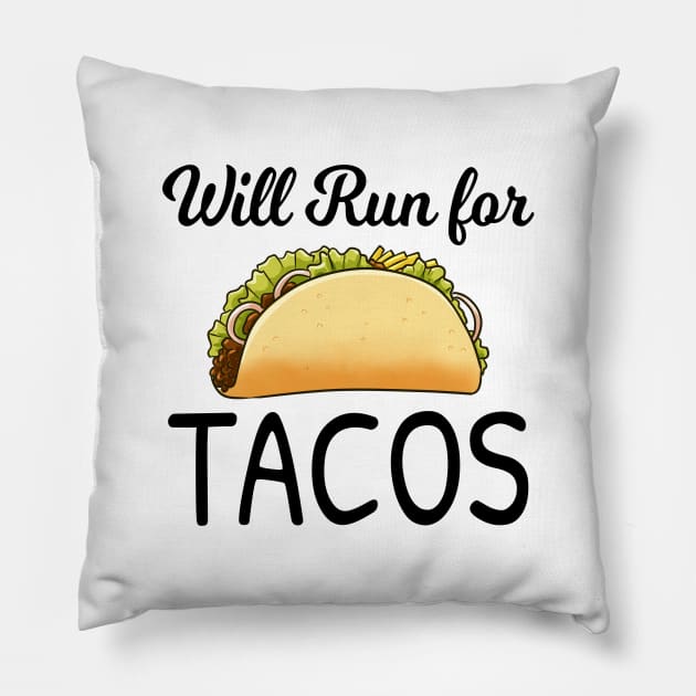 will run for tacos Pillow by souw83