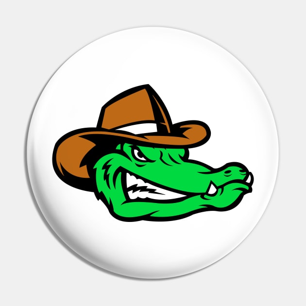 Alligator Cowboy Logo Pin by AnotherOne