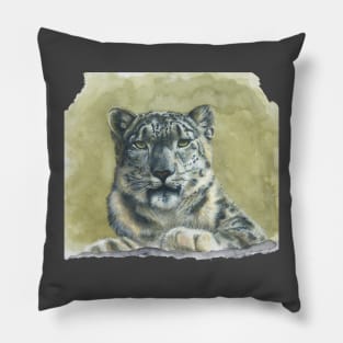 Snow Leopard Pillow