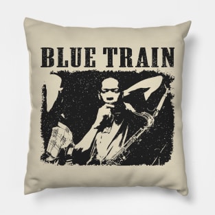 Blue Train // Jazz retro Pillow