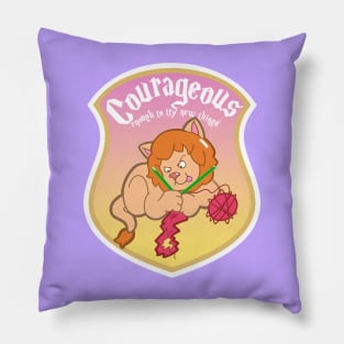 Kawaii Magic School Courage Crest Pillow