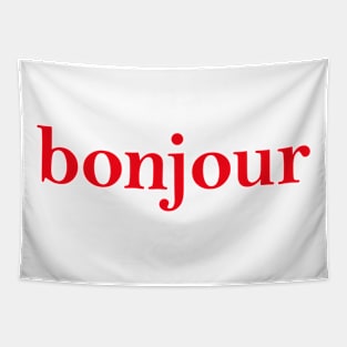 Bonjour T-shirt Tapestry