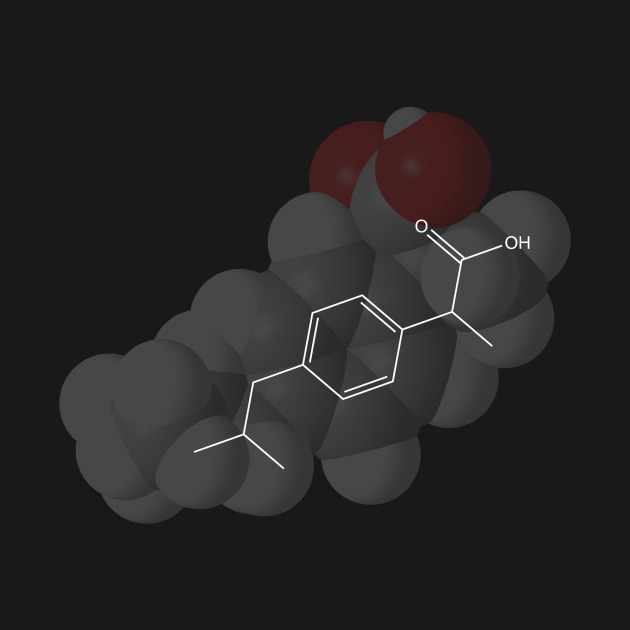 Ibuprofen Molecule Chemistry by ChemECool