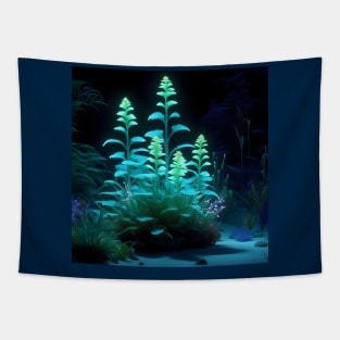 Bioluminescent plants Tapestry