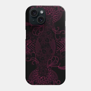 Abstract Doodle Flower Phone Case