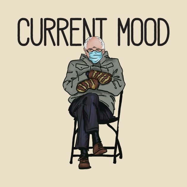 Current Mood Mittens Bernie Sanders by Perpetual Brunch