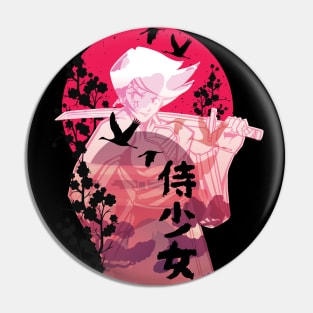 Samurai Girl Pin