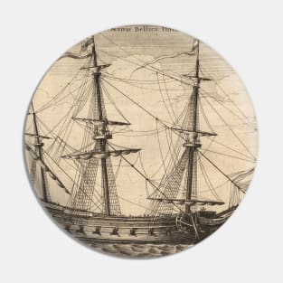 Vintage Dutch Warship Pin