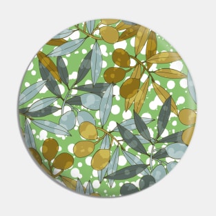 Olives branches pattern Pin