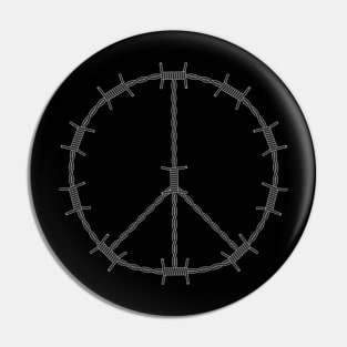 Barbed Wire Peace Pin