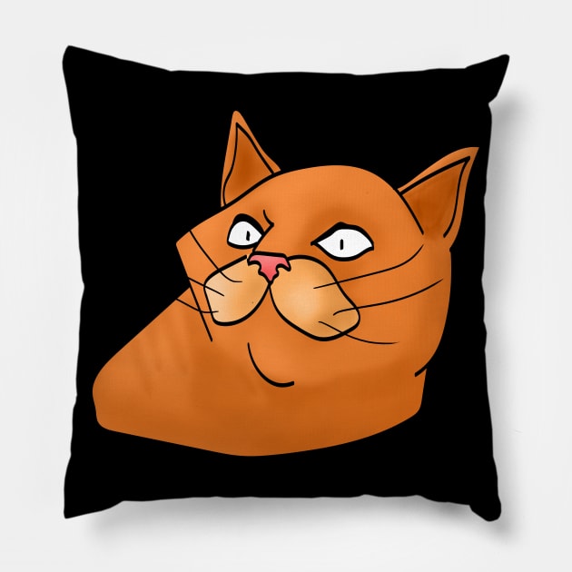 fat cat Pillow by Max