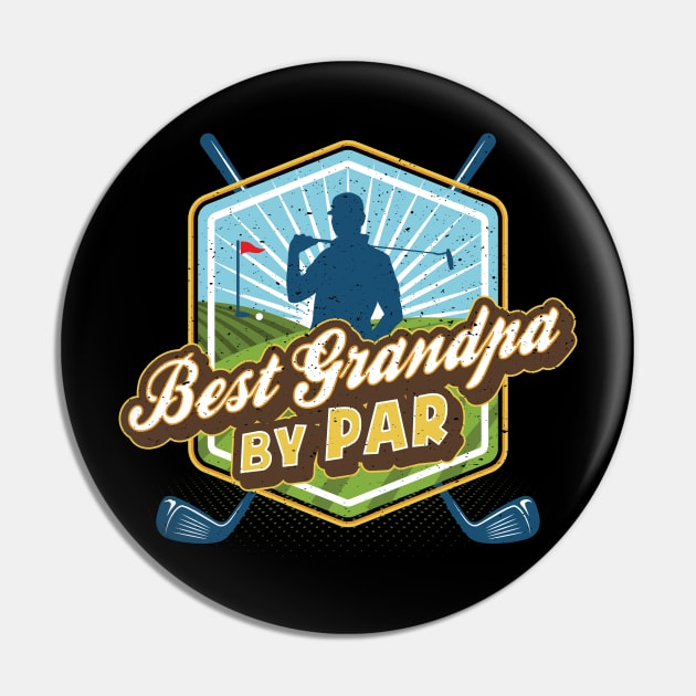 Best Grandpa by Par Father's Day Dad Golf Pin by aneisha