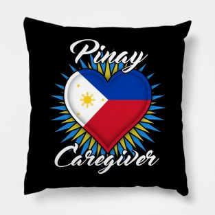 Pinay Caregiver (white font) Pillow