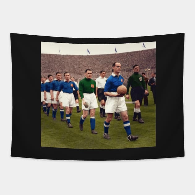 1948 cup walkout onto the pitch Tapestry by AndythephotoDr