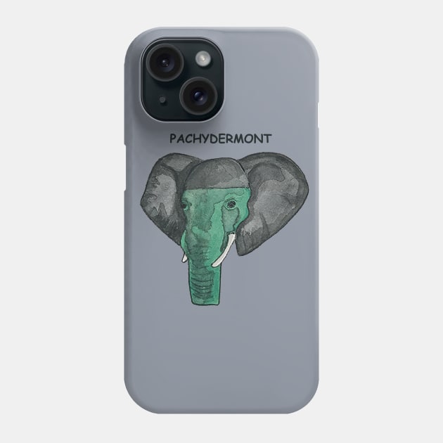 Pachydermont Vermont Elephant Shirt Phone Case by alittlebluesky