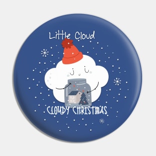 Cloudy Christmas Pin