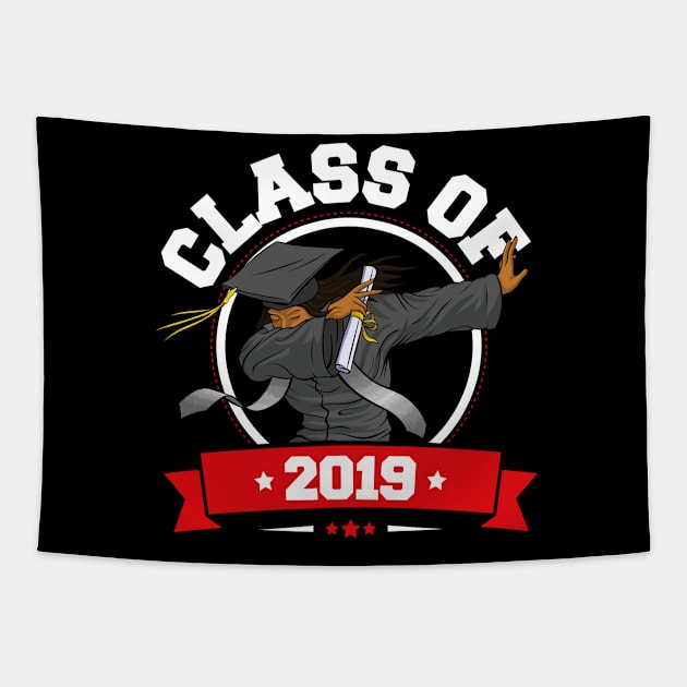 Dabbing Graduation Class Of 2019 Women Tapestry by trendingoriginals