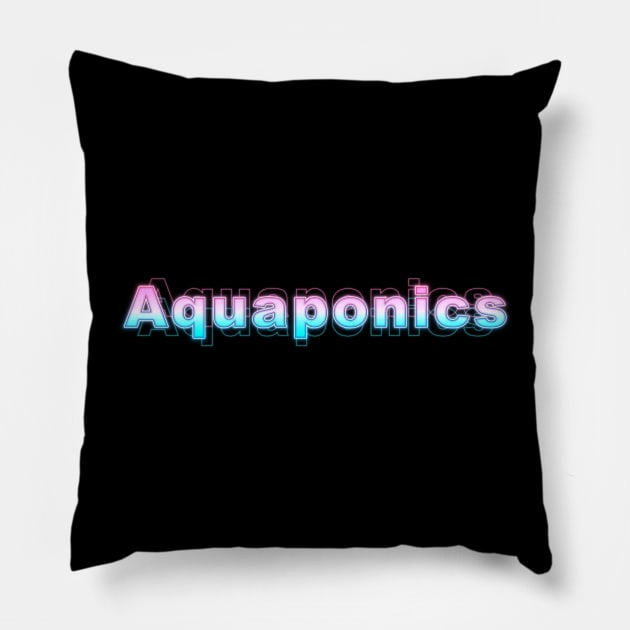 Aquaponics Pillow by Sanzida Design