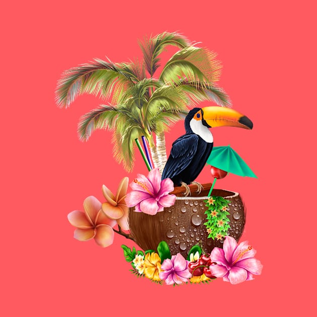 Tropical design with toucan by Nicky2342