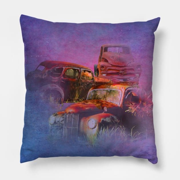 cars lost in the mist of time Pillow by hereswendy