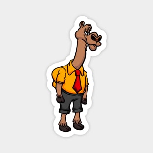 Cute Anthropomorphic Human-like Cartoon Character Camel in Clothes Magnet