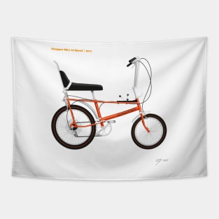 Classic Raleigh Chopper Mk1 10 Speed in Brilliant Orange Tapestry