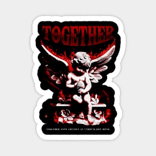 Together Cupid Statue Magnet