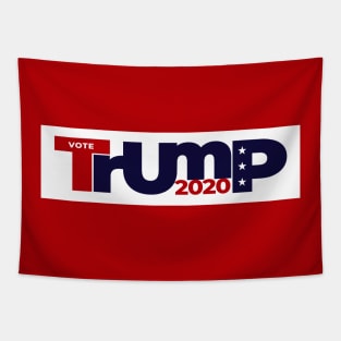 Vote For Trump 2020 Red and Blue Logo Tapestry