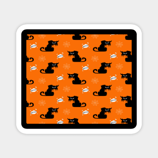 Halloween Cat Magnet