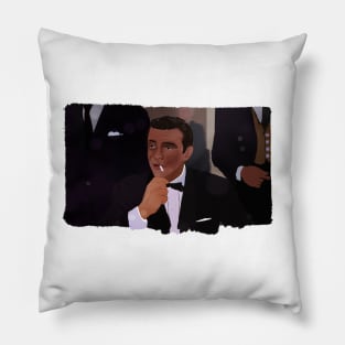 A gentleman in the casino - illustration Pillow