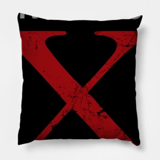 Generation X Distressed Design Pillow