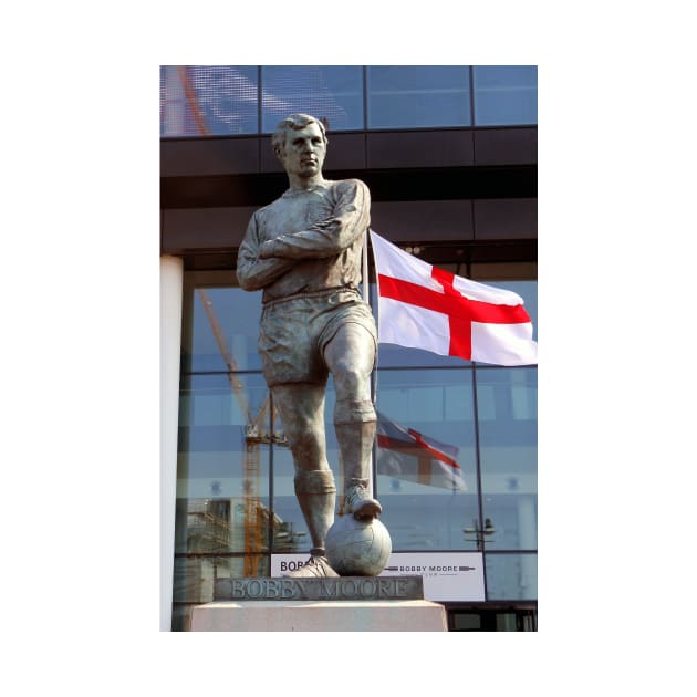 Bobby Moore Statue England Flag Wembley Stadium by AndyEvansPhotos