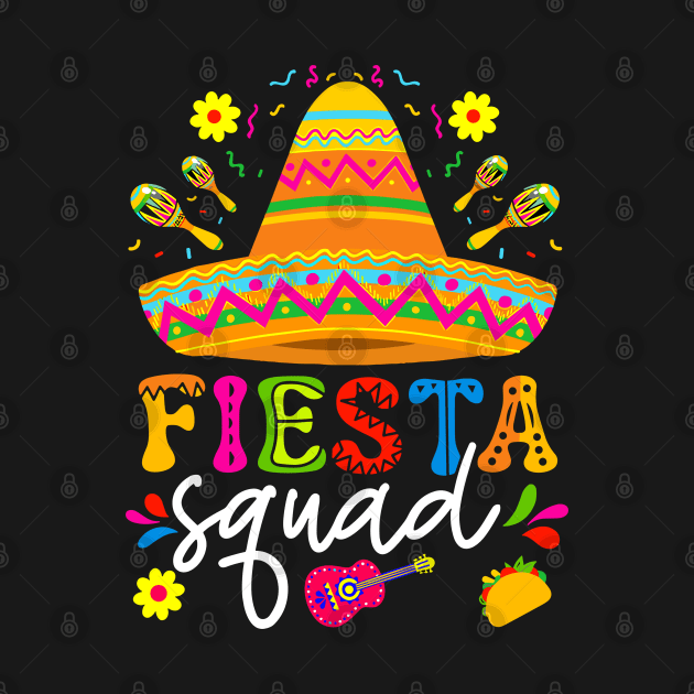 Fiesta Squad Cinco De Mayo Mexican Party Family Group by RansomBergnaum