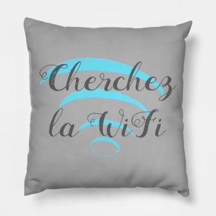 Cherchez la wifi - variation #3 Pillow