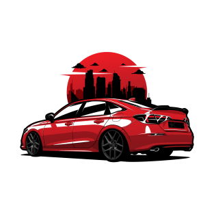 Red Civic SI City T-Shirt