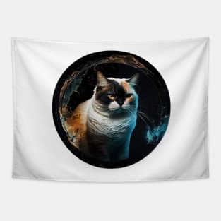 Warrior Cats in Round: Captivating Designs for Feline Enthusiasts Tapestry