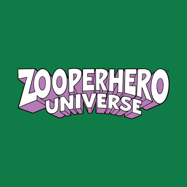 Zooperhero Universe Logo - White/Purple by GreggSchigiel
