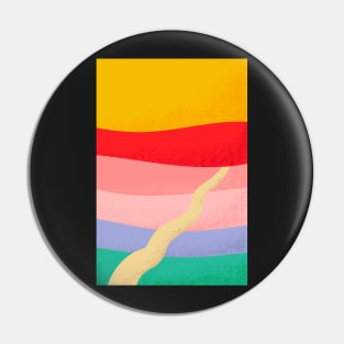 colorful road to nowhere | portrait canvas print Pin