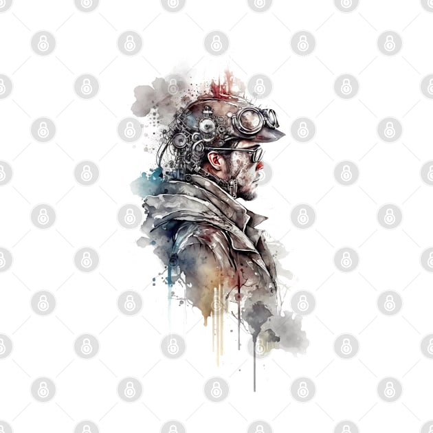 Steampunk Water Colour Man - V1.01 by SMCLN